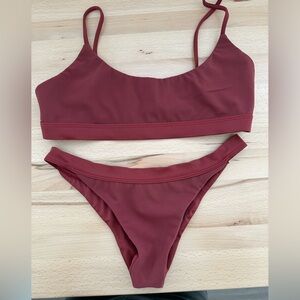 Terracotta top and bottom bikini
